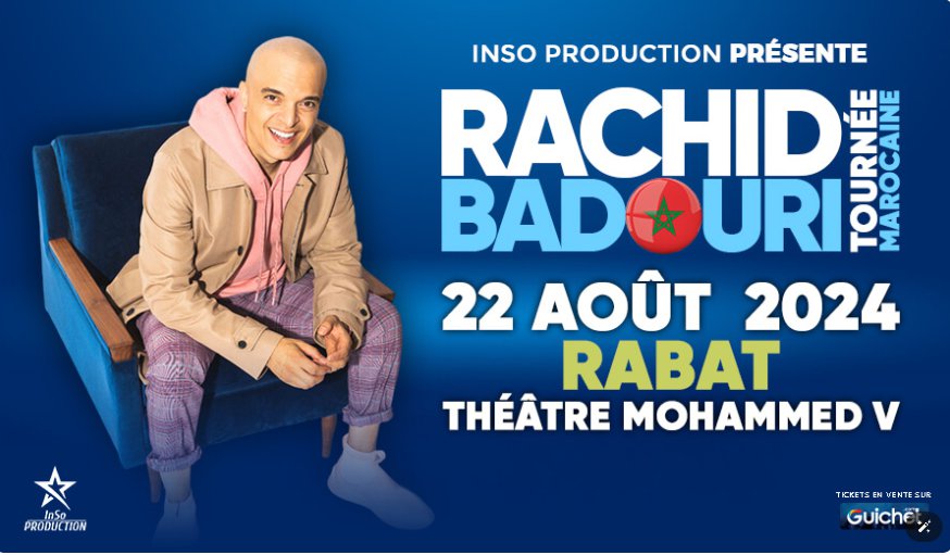 Rachid Badouri en tournée à Rabat