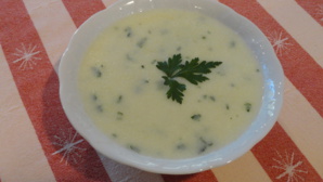 Soupe de semoule au persil Soupe de semoule au persil