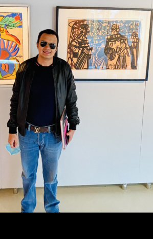 Oeuvre de Chaïbia Talal exposée à la fondation CDG Oeuvre de Chaïbia Talal exposée à la fondation CDG