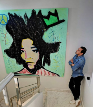 Driss Benwahoud se démarque avec ses tableaux de Street Pop Art Driss Benwahoud se démarque avec ses tableaux de Street Pop Art