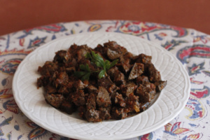 Foie de veau, « kebda mcharmela » Foie de veau, « kebda mcharmela »