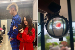 Machine Gun Kelly porte le sang de sa copine autour du cou Machine Gun Kelly porte le sang de sa copine autour du cou