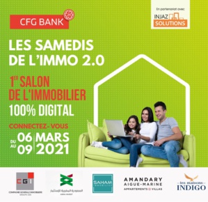 Maroc : CFG Bank lance le premier salon immobilier 100% digital