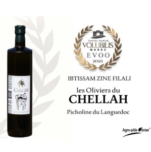 L'huile d'olive "Les Oliviers du Chellah" primée