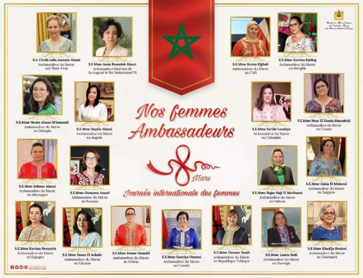 Oui, le Maroc a 19 Femmes "Ambassadeur" Oui, le Maroc a 19 Femmes "Ambassadeur"
