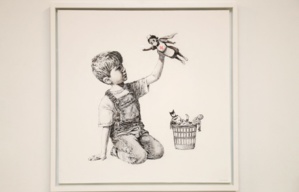 Londres : un Banksy vendu à un prix record au profit du service de santé Londres : un Banksy vendu à un prix record au profit du service de santé