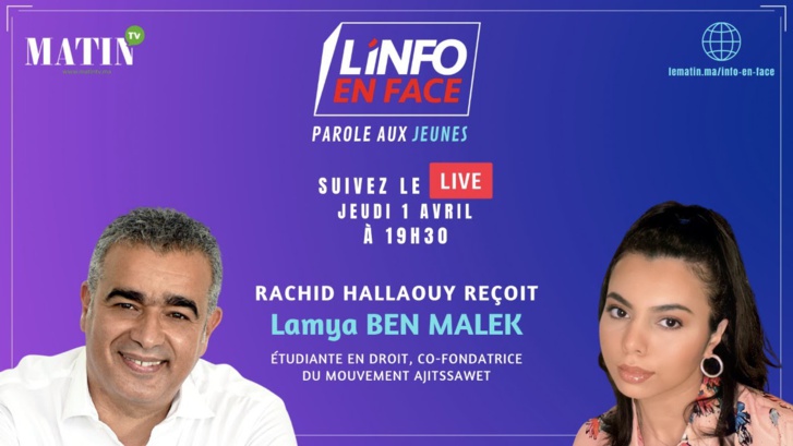 Lamya Ben Malek chez L'Info en Face ou la parole aux jeunes