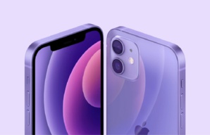 Apple lance l'iphone 12 en mauve lila Apple lance l'iphone 12 en mauve lila