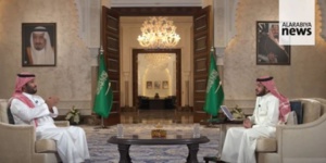 Le prince héritier d'Arabie saoudite lors de son entretien télévisé avec la chaîne 'Alarabya'