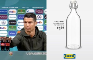 Ikea lance une bouteille d'eau au nom de Cristiano Ronaldo