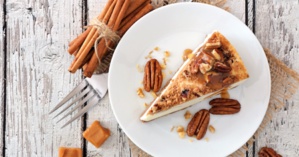 Cheesecake au caramel, cannelle et noix Cheesecake au caramel, cannelle et noix