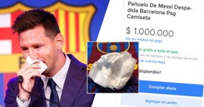 Le mouchoir de Messi vaut un million de dollars Le mouchoir de Messi vaut un million de dollars