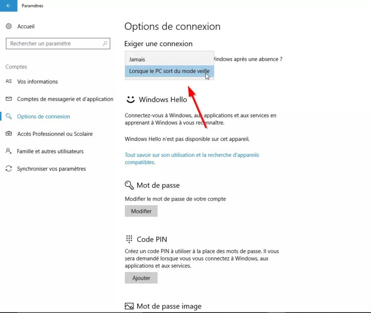 Comment désactiver la demande de mot de passe après une mise en veille ? Comment désactiver la demande de mot de passe après une mise en veille ?