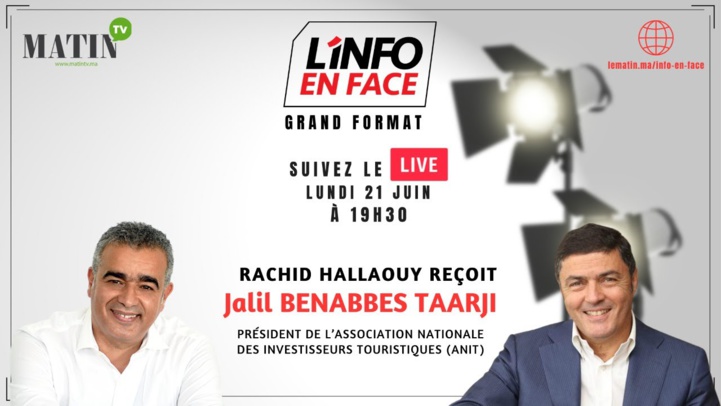 Jalil Benabbés-Taarji à L'Info en Face Jalil Benabbés-Taarji à L'Info en Face