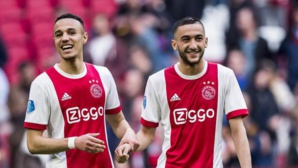 Les joueurs internationales, Hakim Ziyech et Noussair Mazraoui. Les joueurs internationales, Hakim Ziyech et Noussair Mazraoui.