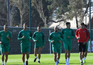 Les Lions de l'Atlas à l'entraînement. Les Lions de l'Atlas à l'entraînement.