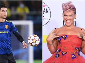 Cristiano Ronaldo rend une faveur à la chanteuse Pink Cristiano Ronaldo rend une faveur à la chanteuse Pink