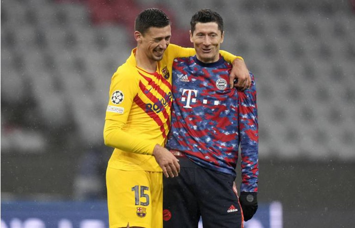 Lenglet s’explique sur la photo avec Lewandowski Lenglet s’explique sur la photo avec Lewandowski