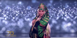Miss Maroc habillée par la styliste Samira Haddouchi