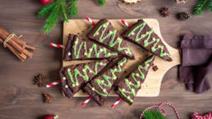 Brownie sapin de Noël Brownie sapin de Noël