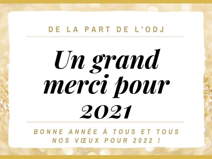 L'ODJ : Bonne année à tous et tous nos vœux pour 2022 ! L'ODJ : Bonne année à tous et tous nos vœux pour 2022 !