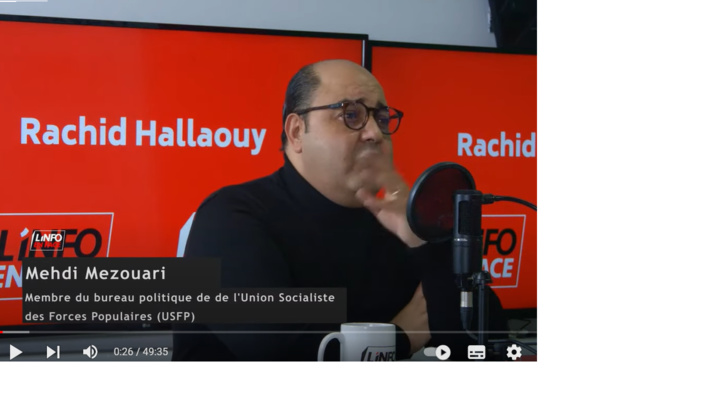 Mehdi Mezouari invité de l'Info en face Mehdi Mezouari invité de l'Info en face
