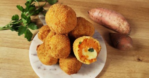 Croquettes de patates douces au cheddar