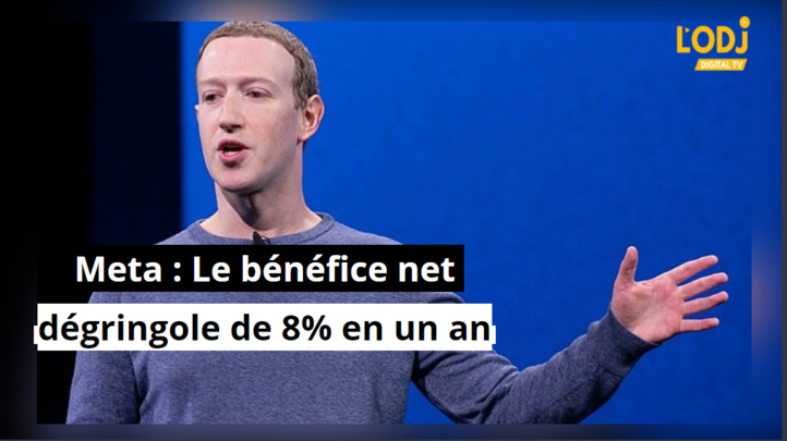 Meta : Le bénéfice net dégringole de 8% en un an Meta : Le bénéfice net dégringole de 8% en un an