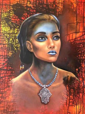 "Her Brush 4 Zhiliga’s Little Hands", une exposition de Fatna Chanane "Her Brush 4 Zhiliga’s Little Hands", une exposition de Fatna Chanane