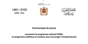 Lancement du programme FORSA