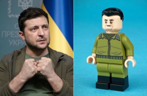145.000 dollars récoltés pour l’Ukraine grâce à une figure Lego de Zelensky 145.000 dollars récoltés pour l’Ukraine grâce à une figure Lego de Zelensky
