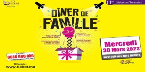 Casablanca : la comédie “Dîner de Famille” présentée au Studio des Arts Vivants Casablanca : la comédie “Dîner de Famille” présentée au Studio des Arts Vivants