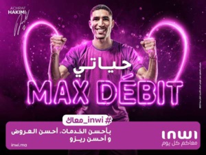 inwi s’associe à la star Achraf Hakimi pour la campagne "Hyati max débit" inwi s’associe à la star Achraf Hakimi pour la campagne "Hyati max débit"