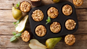 Muffins à la poire et aux noix Muffins à la poire et aux noix