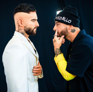 Maluma présente sa figure de cire au musée d'art moderne de Medellin en Colombie Maluma présente sa figure de cire au musée d'art moderne de Medellin en Colombie