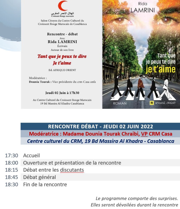 Rencontre & Débat avec Rida Lamrini Rencontre & Débat avec Rida Lamrini