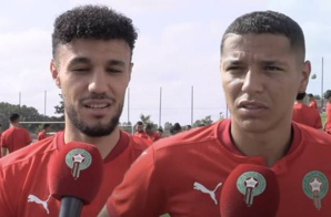 Lions de l'Atlas : Mazraoui et Harit heureux de retrouver la tannière Lions de l'Atlas : Mazraoui et Harit heureux de retrouver la tannière