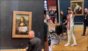 Musée du Louvre : Un homme a jeté de la crème sur « La Joconde » Musée du Louvre : Un homme a jeté de la crème sur « La Joconde »