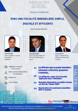 Vers une fiscalité immobilière simple digitale et efficiente Vers une fiscalité immobilière simple digitale et efficiente