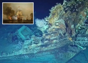 Les trésors d'un navire légendaire révélés, 300 ans après son naufrage