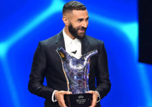 Trophées UEFA : Benzema sacré avec vue sur le Ballon d'Or Trophées UEFA : Benzema sacré avec vue sur le Ballon d'Or