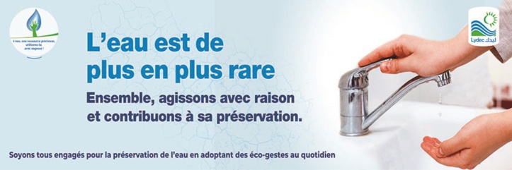 Stress hydrique: l'appel de Lydec aux casablancais Stress hydrique: l'appel de Lydec aux casablancais