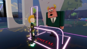 L’accueil de l’hôtel virtuel M Social dans le metaverse Decentraland. L’accueil de l’hôtel virtuel M Social dans le metaverse Decentraland.