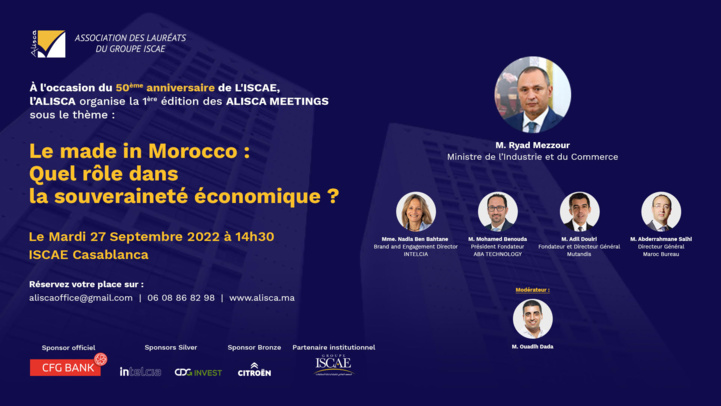 Les alumni de l’ISCAE organisent une rencontre sur le Made in Morocco