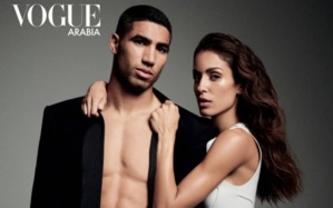 Achraf Hakimi et Hiba Abouk, posent en couverture de « Vogue »