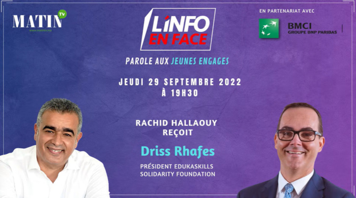 L'Info en Face spécial jeunes engagés avec Driss Rhafes L'Info en Face spécial jeunes engagés avec Driss Rhafes