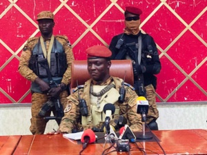 Le Capitaine Ibrahim Traoré, nouveau chef de la junte militaire à Ouagadougou