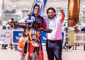 Le Marocain Amine Echiguer remporte le Rallye du Maroc dans la catégorie moto "Rallye 3" Le Marocain Amine Echiguer remporte le Rallye du Maroc dans la catégorie moto "Rallye 3"