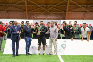 Bensaid et Lekjaa président à Salé la finale du tournoi "En route pour le mondial" Bensaid et Lekjaa président à Salé la finale du tournoi "En route pour le mondial"