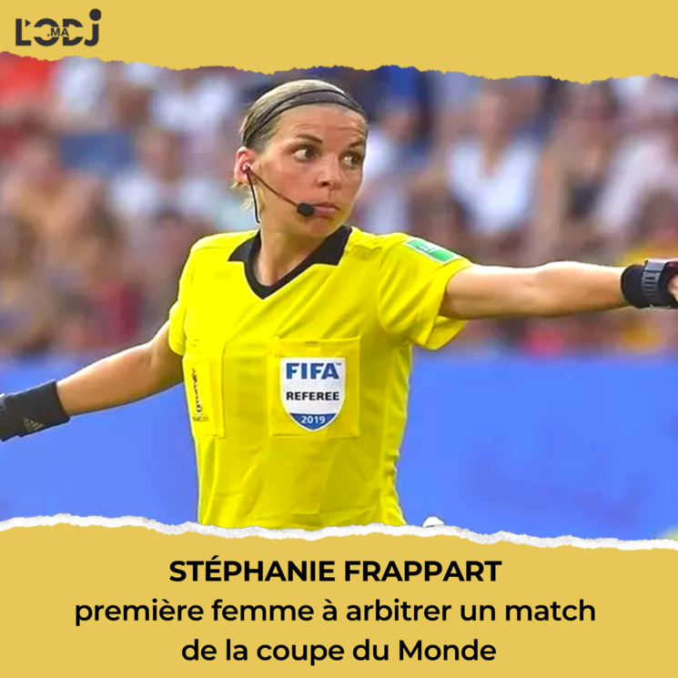 Stéphanie Frappart: première femme à arbitrer un match de la coupe du Monde